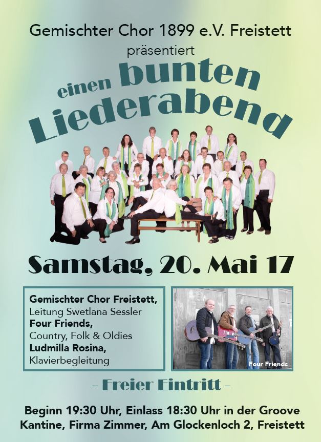 Plakat Gemischter Chor